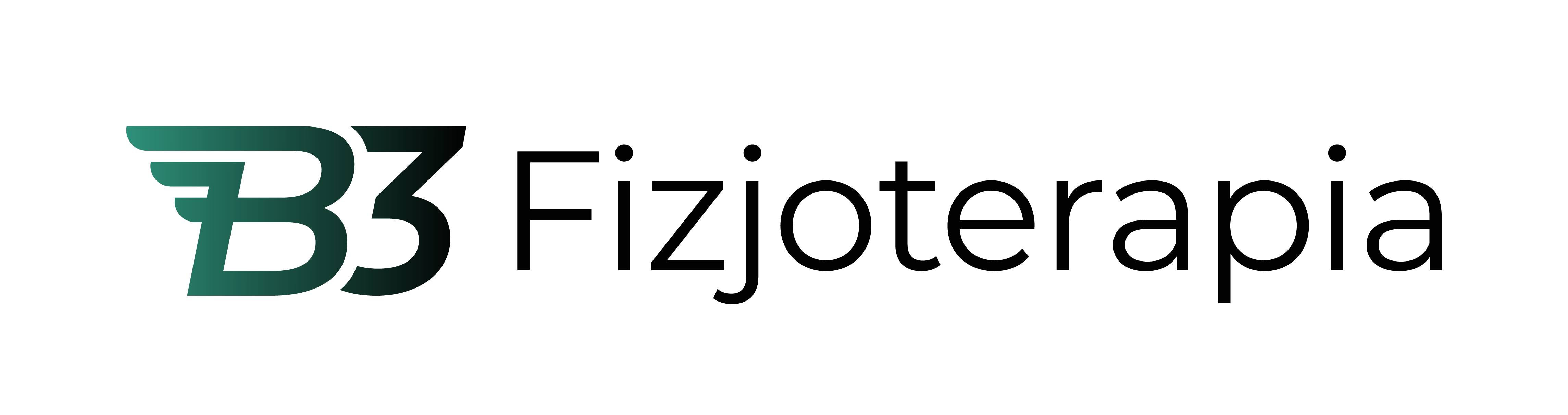 B3 Fizjoterapia logo ze sloganem